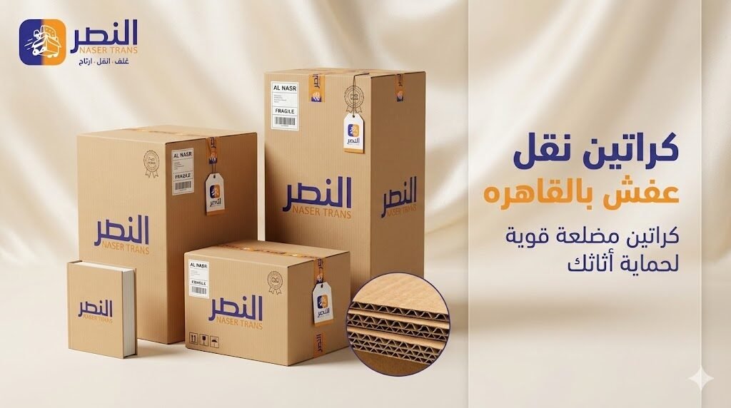 أقوى كراتين نقل عفش بالقاهره من شركة النصر باسعار وخصومات حصرية 2026