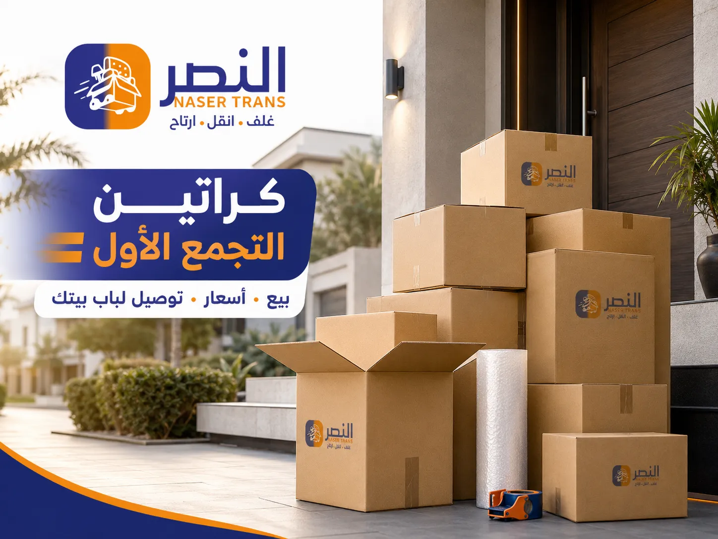 كراتين التجمع الأول للبيع بكل المقاسات مع توصيل لباب بيتك في القاهرة الجديدة من شركة النصر